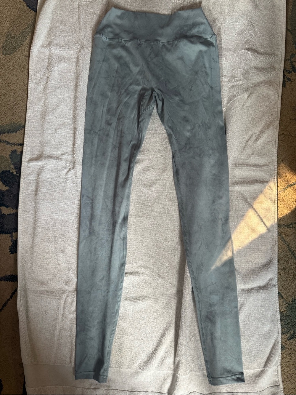 Alphalete Blue/Gray High-Waist Leggings